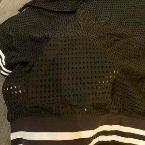 Good American Mesh boxer hoodie